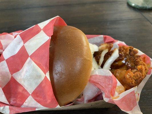 Nashville hot chicken sandwich