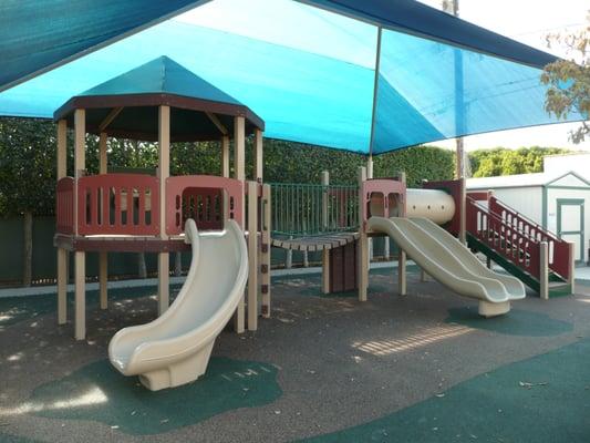 shade covered playground