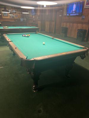 Pool tables that roll straight and are kept pristine for whoever comes next!