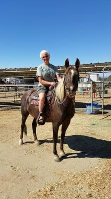 doing gymcanna and trail with her new owner. Penny Lundgren