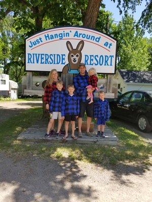 The DeRose's own Riverside Resort! They love serving their guests and doing everything they can to make sure everyone has a great vacation!