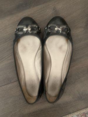 My beloved & well-worn Coach ballet shoes.