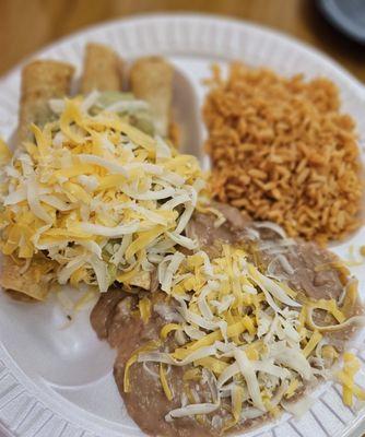 02.24.27 Taquitos plate (chicken or beef)