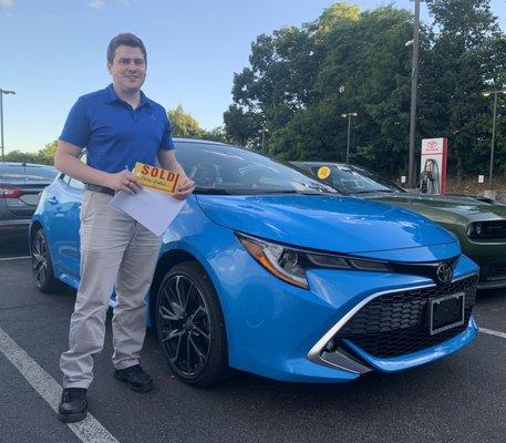 2022 Toyota Corolla Hatchback XSE with a 6 speed manual