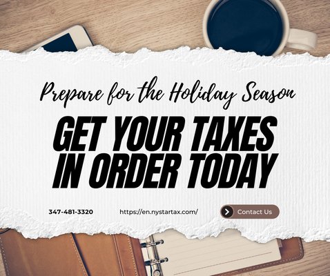 Get prepared for tax season