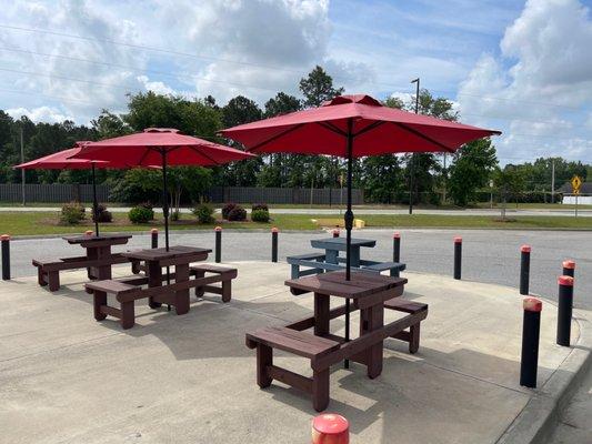 Outdoor seating