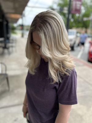 Blonde highlights