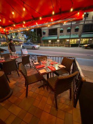 Outdoor seating