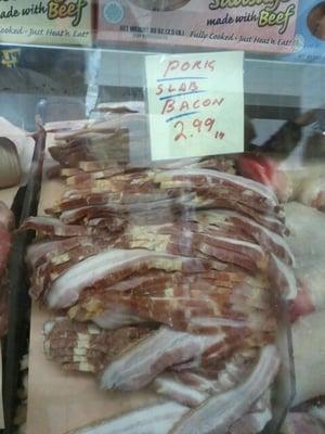 Slab bacon