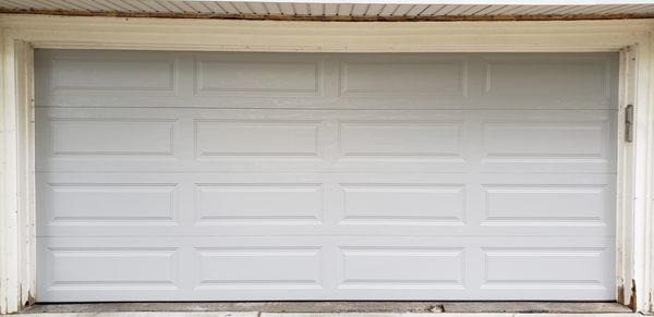 Long panel Garage Door.