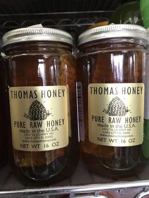 Local honey from different parts of Florida