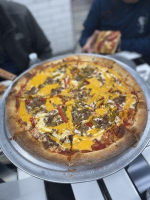 Philly Cheesesteak Pizza