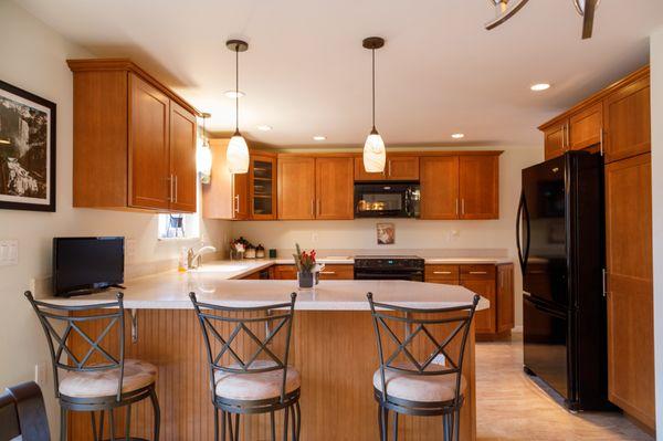 Clean lines and high-quality workmanship make this kitchen so appealing.