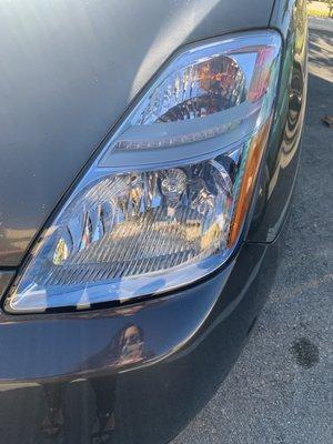 The headlights were replaced and installed