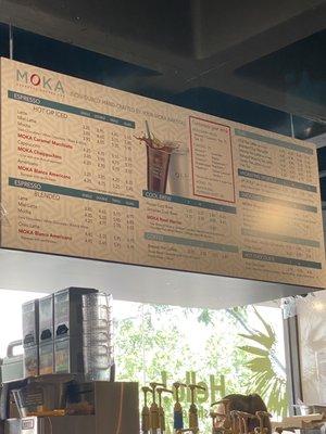 Menu interior