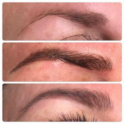 Microblading and shading