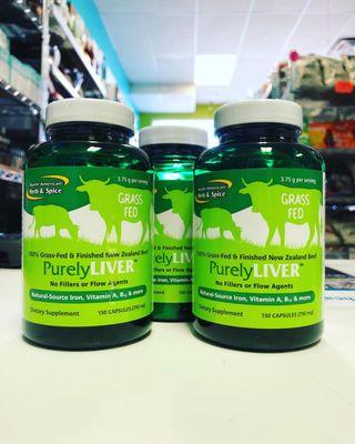 New items from @northamericanherbandspice Grassfed Liver pills