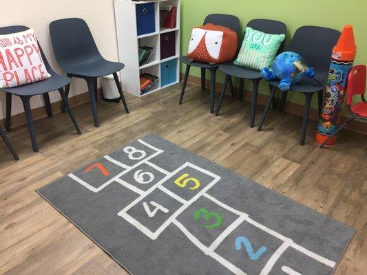 The reception lobby at Kao Pediatrics.