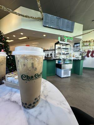 Original Thai coffee with boba