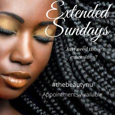 Discounts on Braiding services every Sunday for New Clients!!