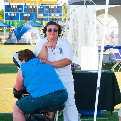 Volunteering at, Relay for Life, Lincoln, CA 2012