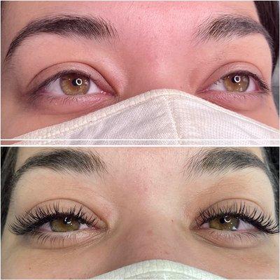 Natural lash extensions