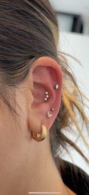 Ear after piercing