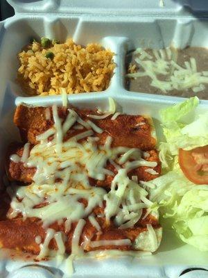 Cheese Red Enchiladas