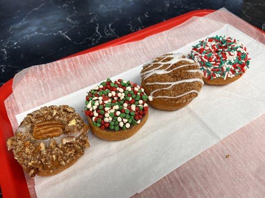 Seasonal Holiday Flavors! Pecan Maple, Holiday Vanilla Chip, Gingerbread Swirl, Festive Sprinkles