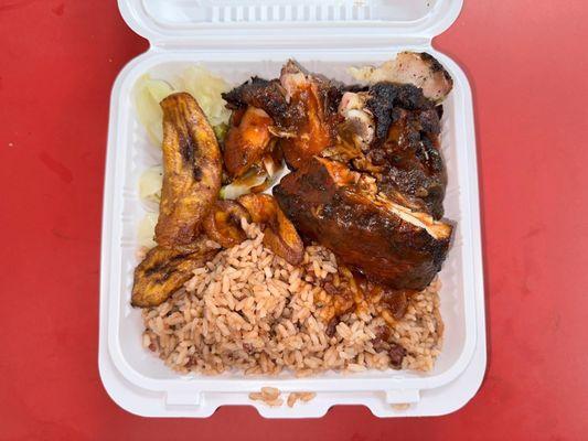 Very tasty   Jerk chicken platter @onelove_jamaicanfood