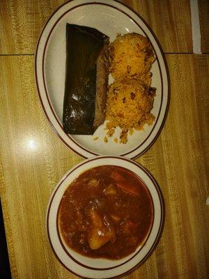 Beef Stew.and Pastele Combo