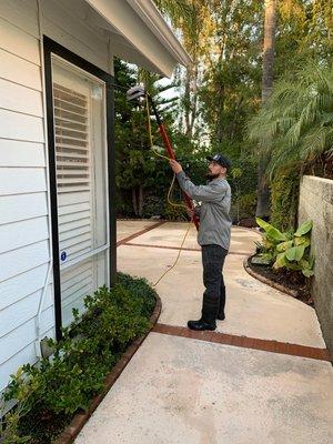 Exterior cleaning done by professionals