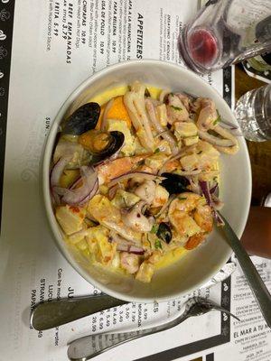 Mixto Ceviche de Corvina