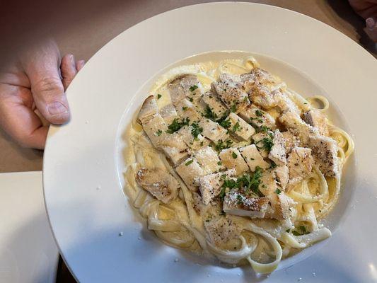 Chicken fettuccine Alfredo