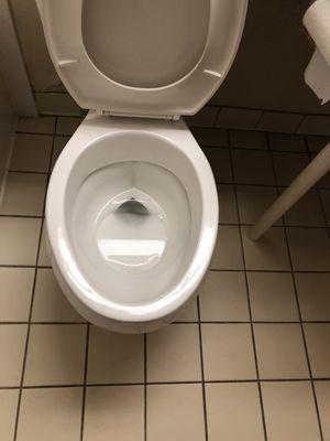 Ring around the toilet.