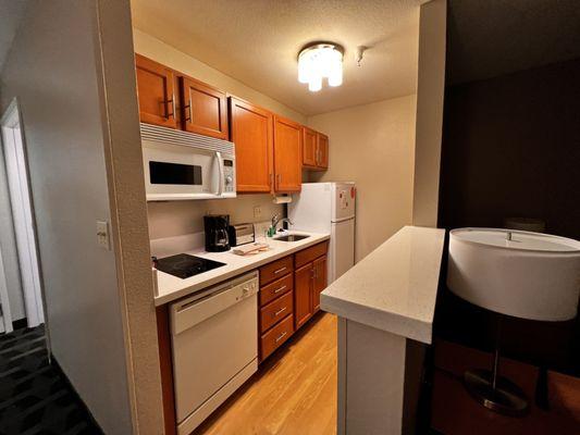 Kitchenette is very nice and roomy