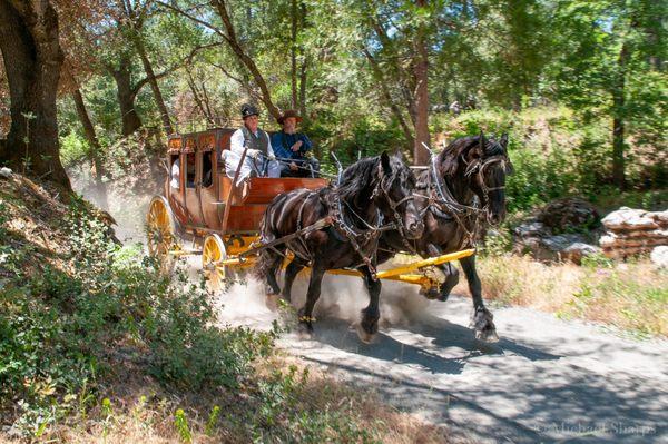 History is alive by stagecoach in Columbia State Historic Park!