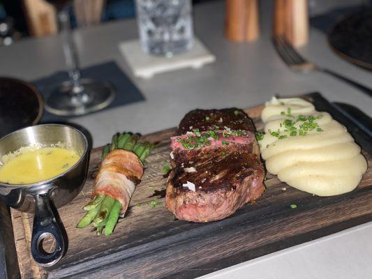 Delicious New York Strip! And even better espresso martini.