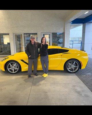 My new C7 Stingray Corvette, w/Joe