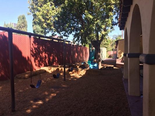 One of the three playgrounds on site.