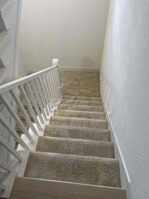 Carpet on stairs