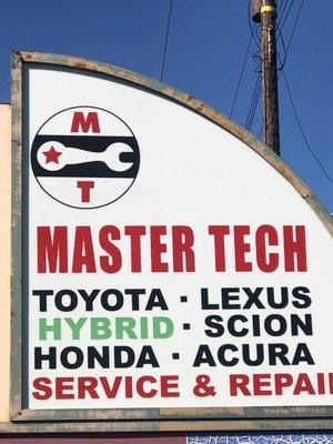 Master Tech Street Sign