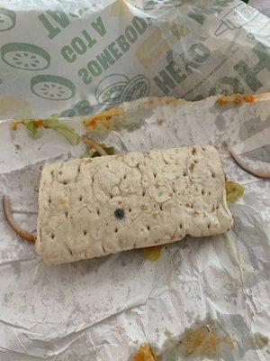 Paid over $30 for two footlong sandwich meals and guess I get a side of mold for free. Thanks Subway.