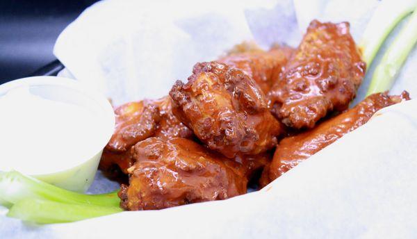 Bone in hot wings