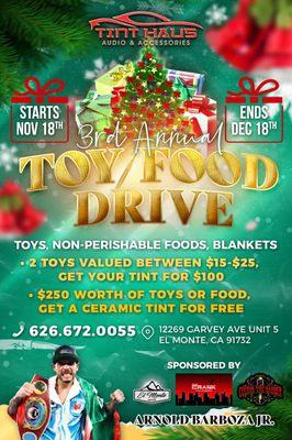 XMAS TOY DRIVE STARTS NOV. 18TH!