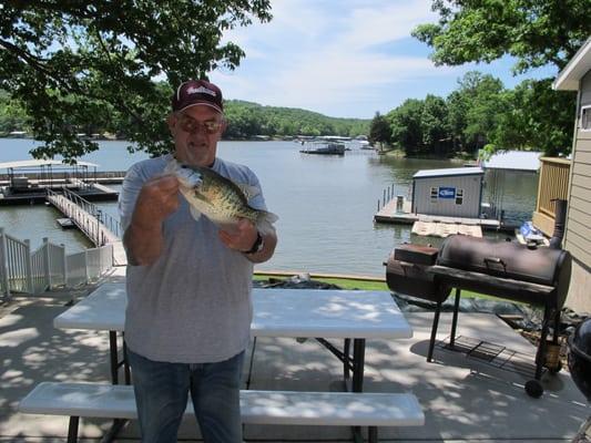 Crappie (lots of crappie beds and (2) fish cleaning stations