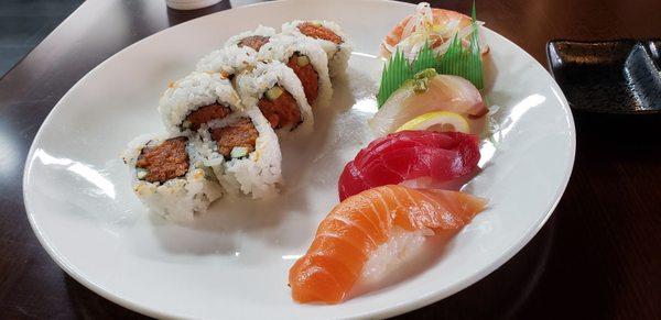 Lunch combo A (also comes with bowl of miso)