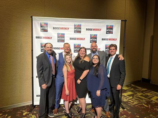 Our team at the 2024 Best of Boise Awards Night!