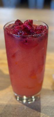 BLAZING DRAGON  Strawberry   dragon fruit,  lemon, sugar cane