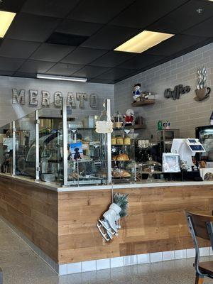 Main counter with pastries